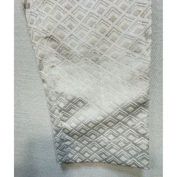 White House Black Market Womens Slim Ankle Pants Size 0P White Geo Metallic NWT - Picture 8 of 14